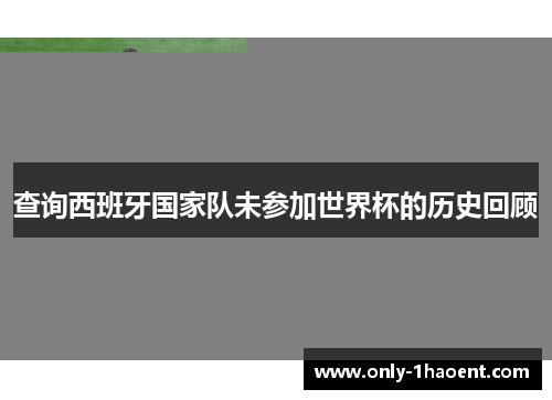 查询西班牙国家队未参加世界杯的历史回顾